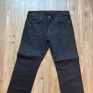 Vintage 501 Dark Black Levi's Denim Jeans image 1