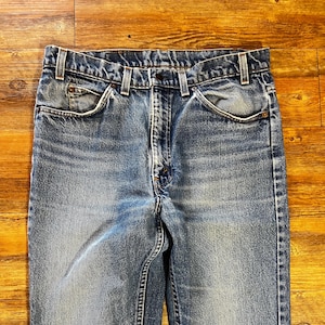 Vintage 1960 Orange Tab 517 Levi&#39;s Denim Blue Jean Hose