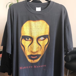 Vintage 1990's Marilyn Manson Distressed Sex is Dead Graphic Vintage 1990's Marilyn Manson Distressed Sex is Dead Graphic