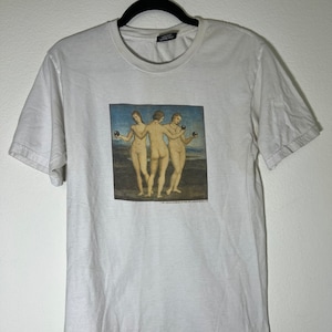 Stussy 8 Ball Classical Oil Painting Style Graphic T-Shirt
