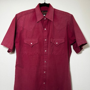 Vintage Red Plains Western Wear Button Up Shirt