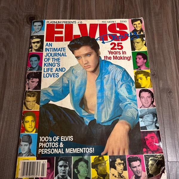 Vintage 1979 Platinum Presents Elvis Diary Magazine