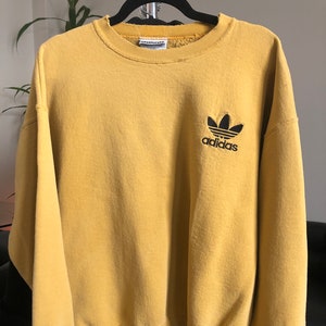 Adidas equipment mustard sweatshirt hot sale