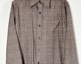 Vintage 1960's-1970's Pendleton Brown Plaid Shirt
