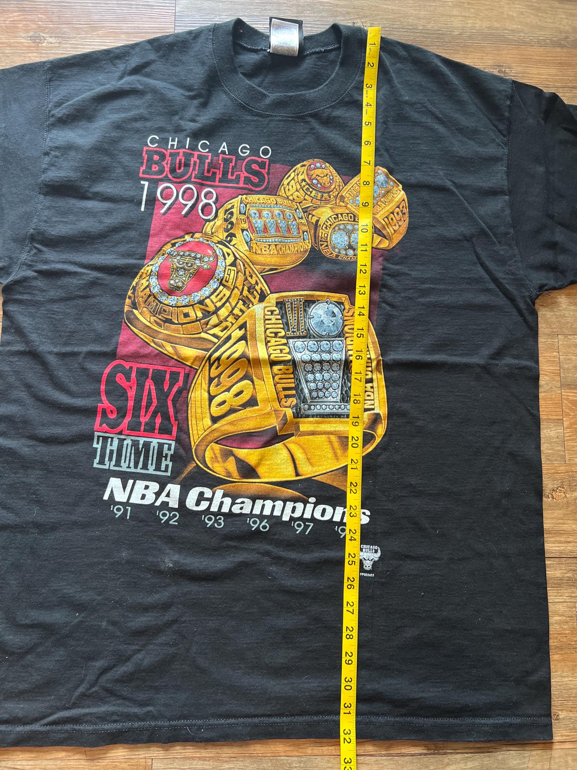 Vintage Chicago Bulls 1998 Six Time NBA Champions Ring Basketball
