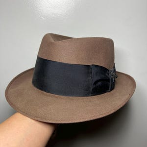Vintage Brown Royal De Luxe - The Black Lancer by Stetson Fedora Hat