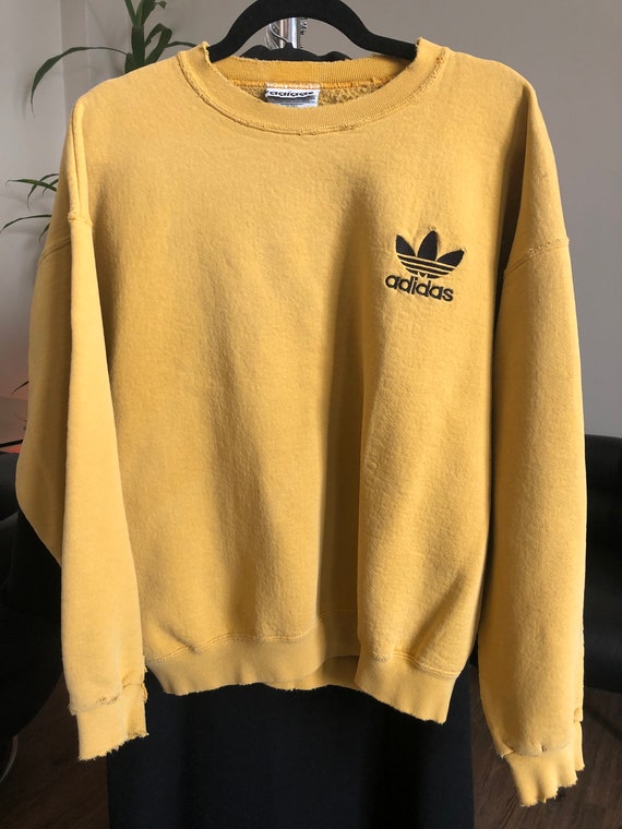 mustard yellow adidas sweatshirt