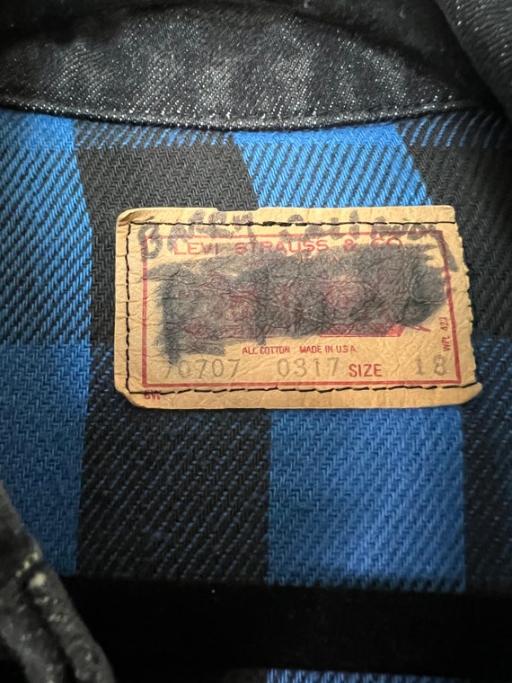 Vintage Black 4 Pocket Custom Levi's Jacket with … - image 9