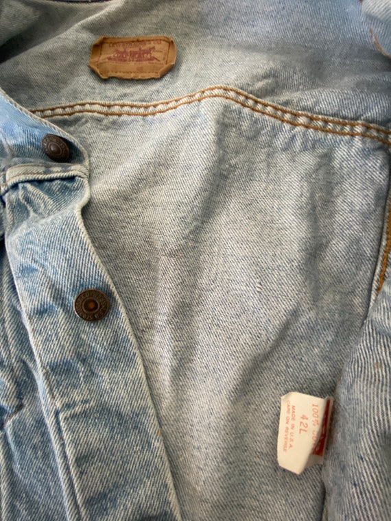 Vintage Levi's 4 Pocket Customized Demon Skull Je… - image 7