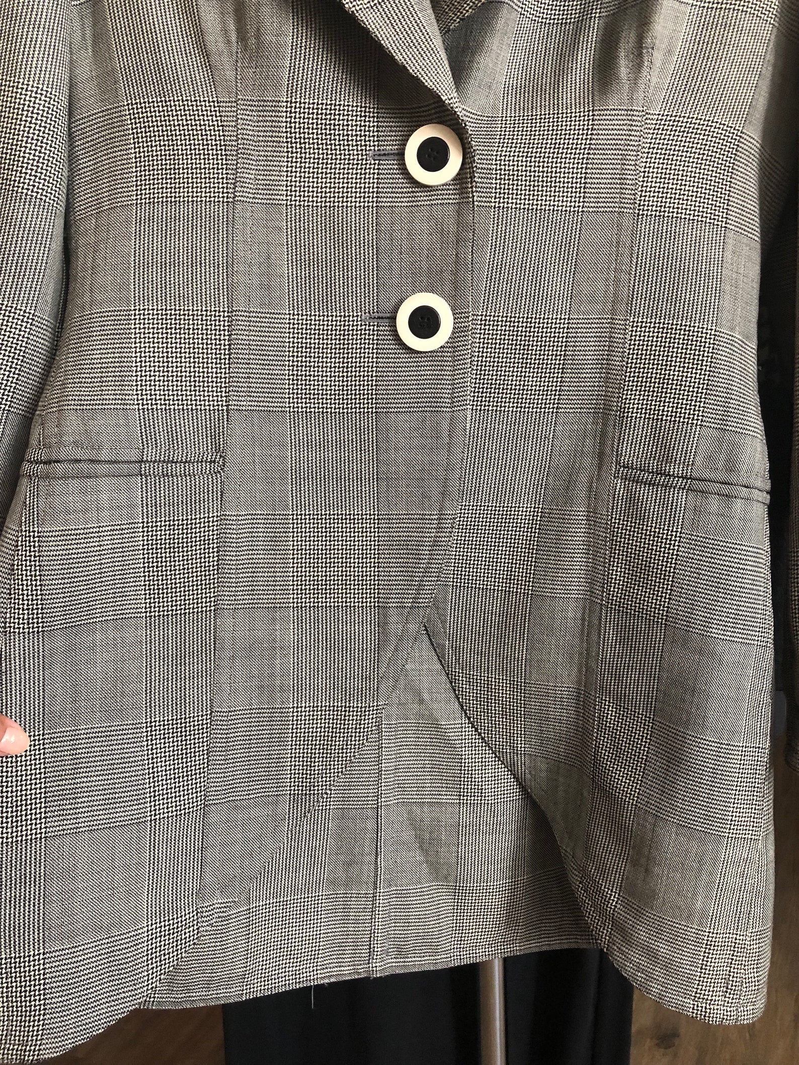 Vintage 1940's CHRISTIAN DIOR Plaid Suit Jacket W. Bakelite Buttons - Etsy