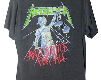 Metallica Damaged Justice Tour 88-89 Original Vintager 1980's