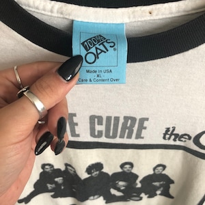 Vintage 1990&#39;s The Cure Original Two Toned Graphic Band T-Shirt