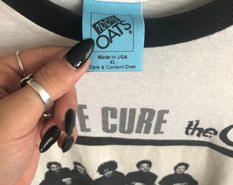 Vintage 1990&#39;s The Cure Original Two Toned Graphic Band T-Shirt