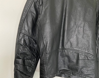 Vintage Leather 2000 Classic Biker Leather Jacket - Etsy