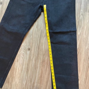 Vintage 501 Dark Black Levi's Denim Jeans image 8