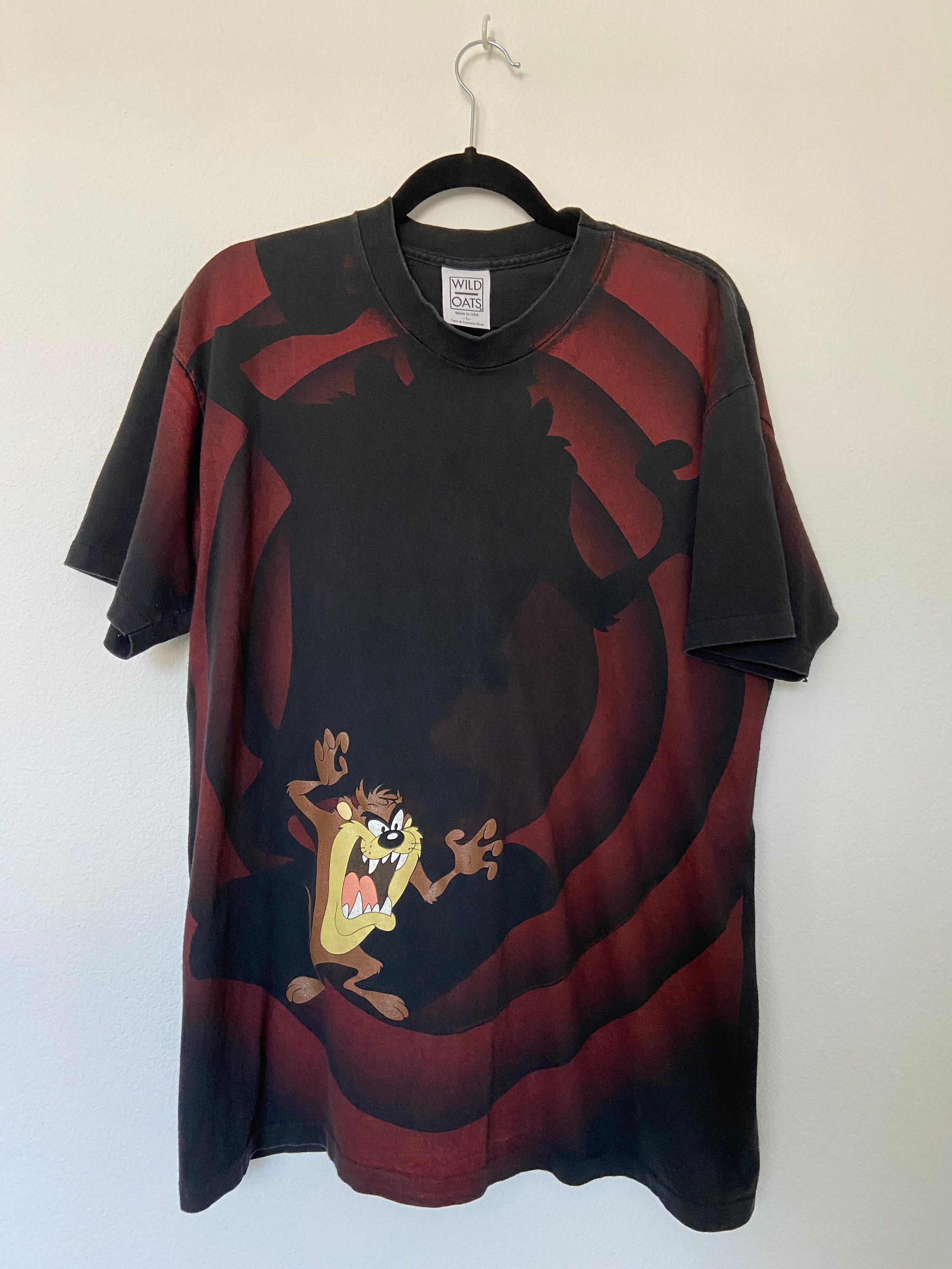 Vintage Wild Oats Tasmanian Devil Looney Tunes T-shirt - Etsy