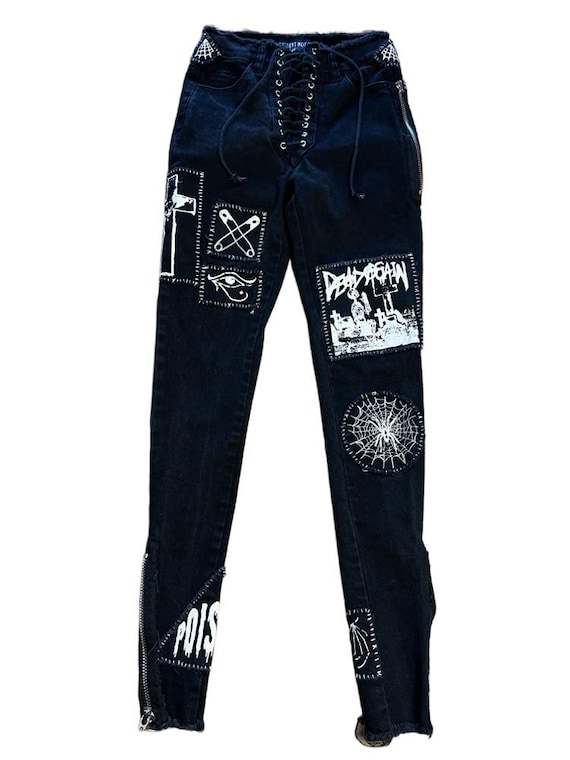 Dolls Kill Current Mood Goth Punk Patchwork Lace … - image 1