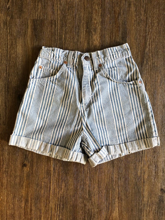 Vintage 954 Levi's High Waisted Striped Denim Jean