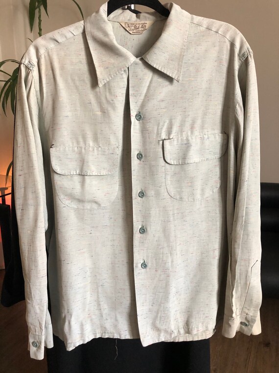 Vintage 1940's Bel-Air Sportswear Button Up Long S