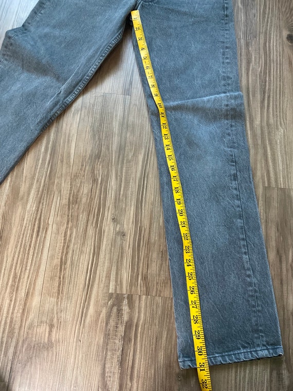 Vintage 501 Medium Black Levi's Denim Jeans - image 8