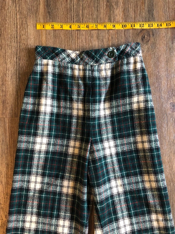 Vintage 1970's JH Collectibles Plaid Bell Bottom … - image 6