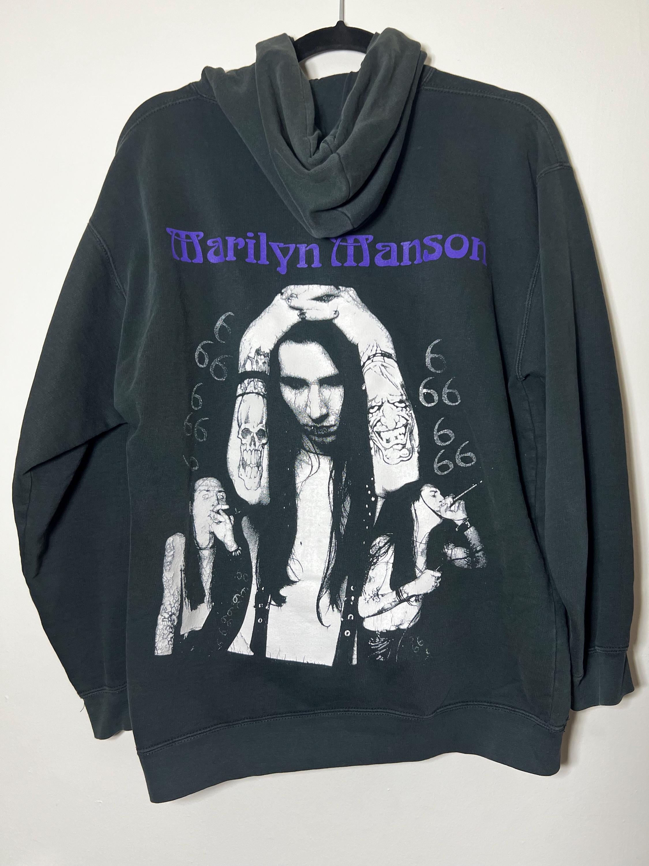 Marilyn manson hoodie - Etsy 日本