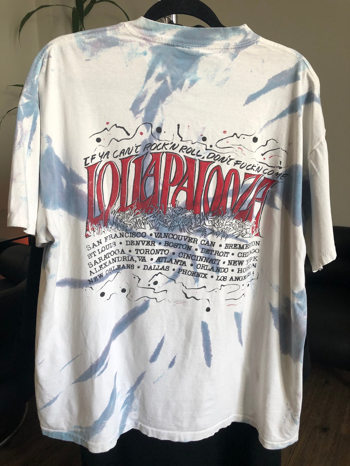 Vintage 1992 Lollapalooza Festival T-shirt Red Hot Chili | Etsy