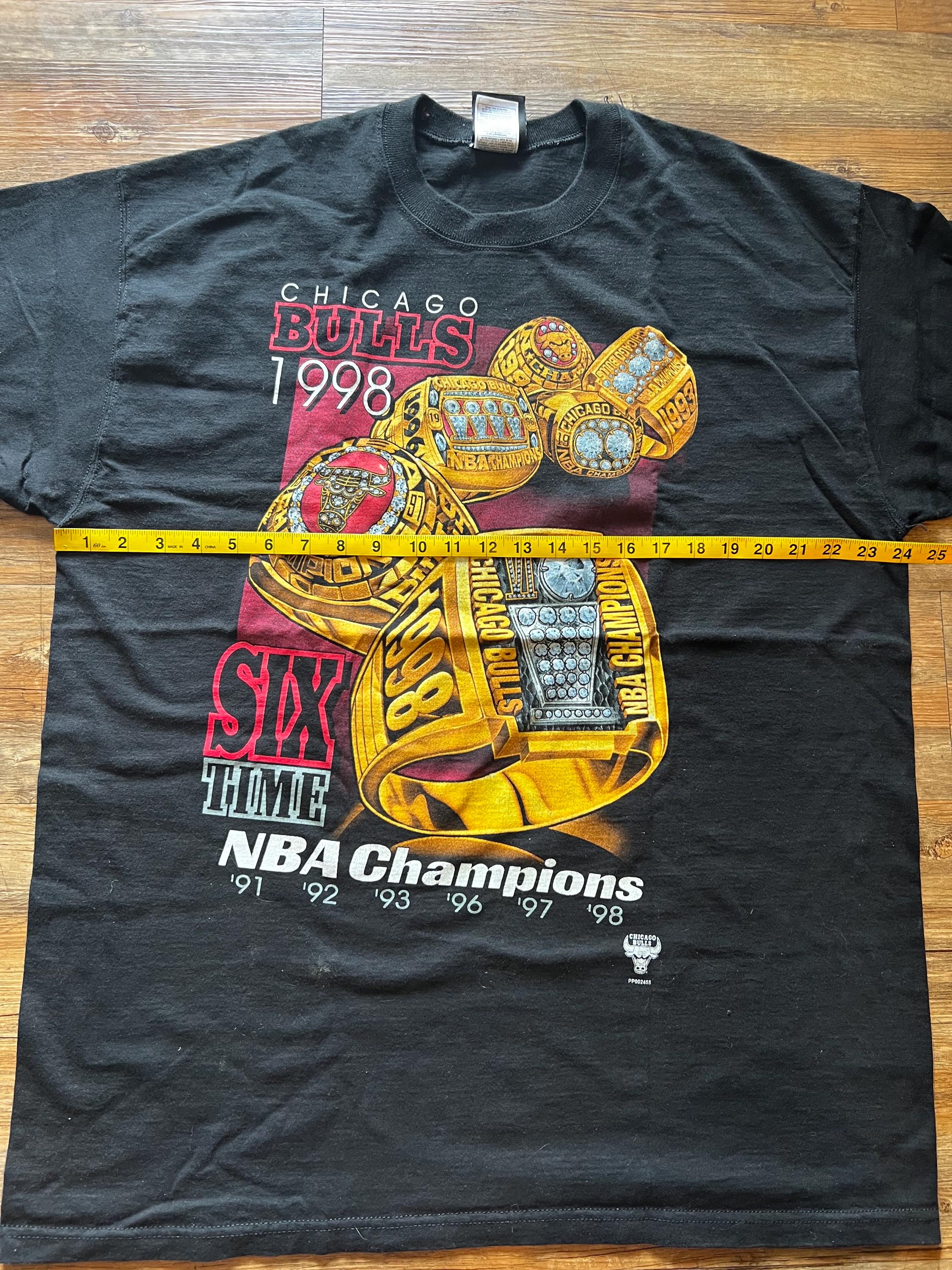 Vintage Chicago Bulls 1998 Six Time NBA Champions Ring Basketball