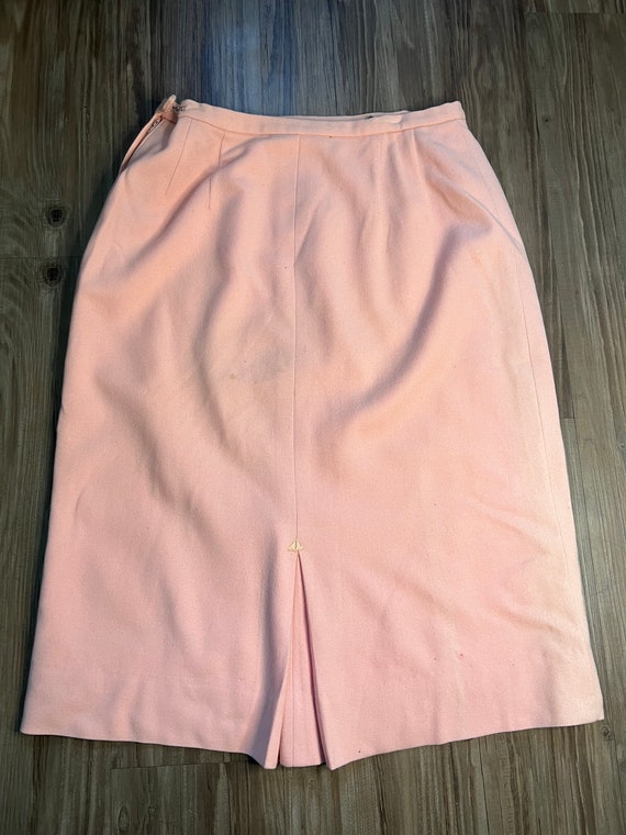 Vintage 1960's Pink Darlene Pencil Skirt - image 1