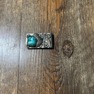 Vintage Turquoise Embellished Money Clip