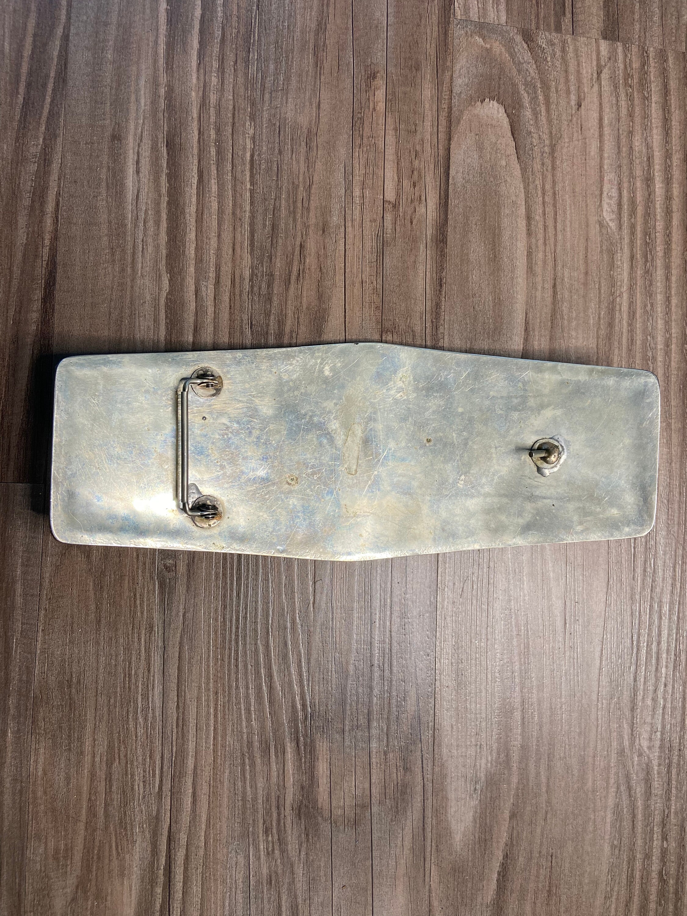 Vintage Gambler Diamond Royal Flush Belt Buckle With Turquoise Etsy