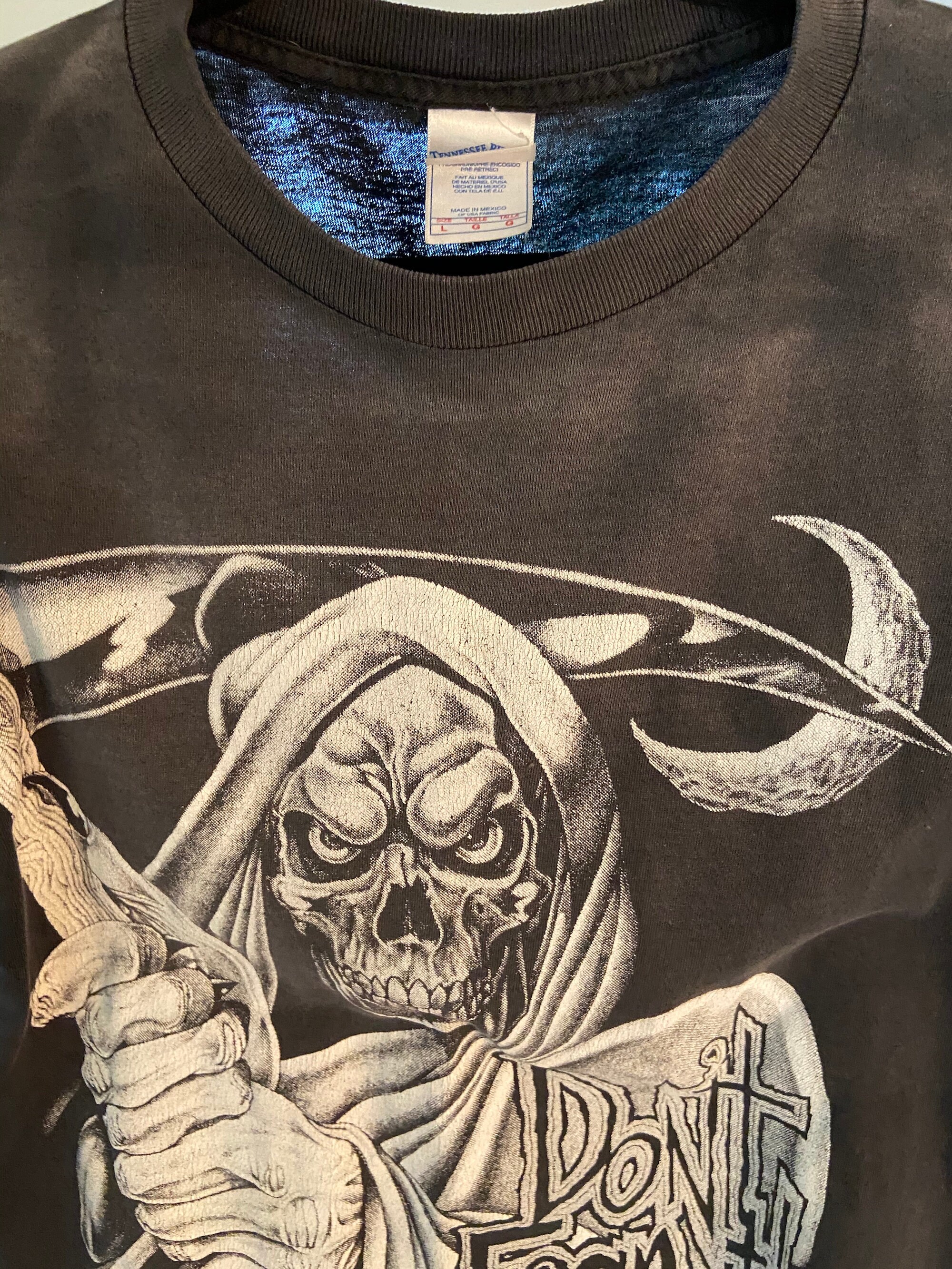 T-shirt Homme Gildan - Imprimé Grim Reaper Skull - Coton Ringspun - Taille Régulière