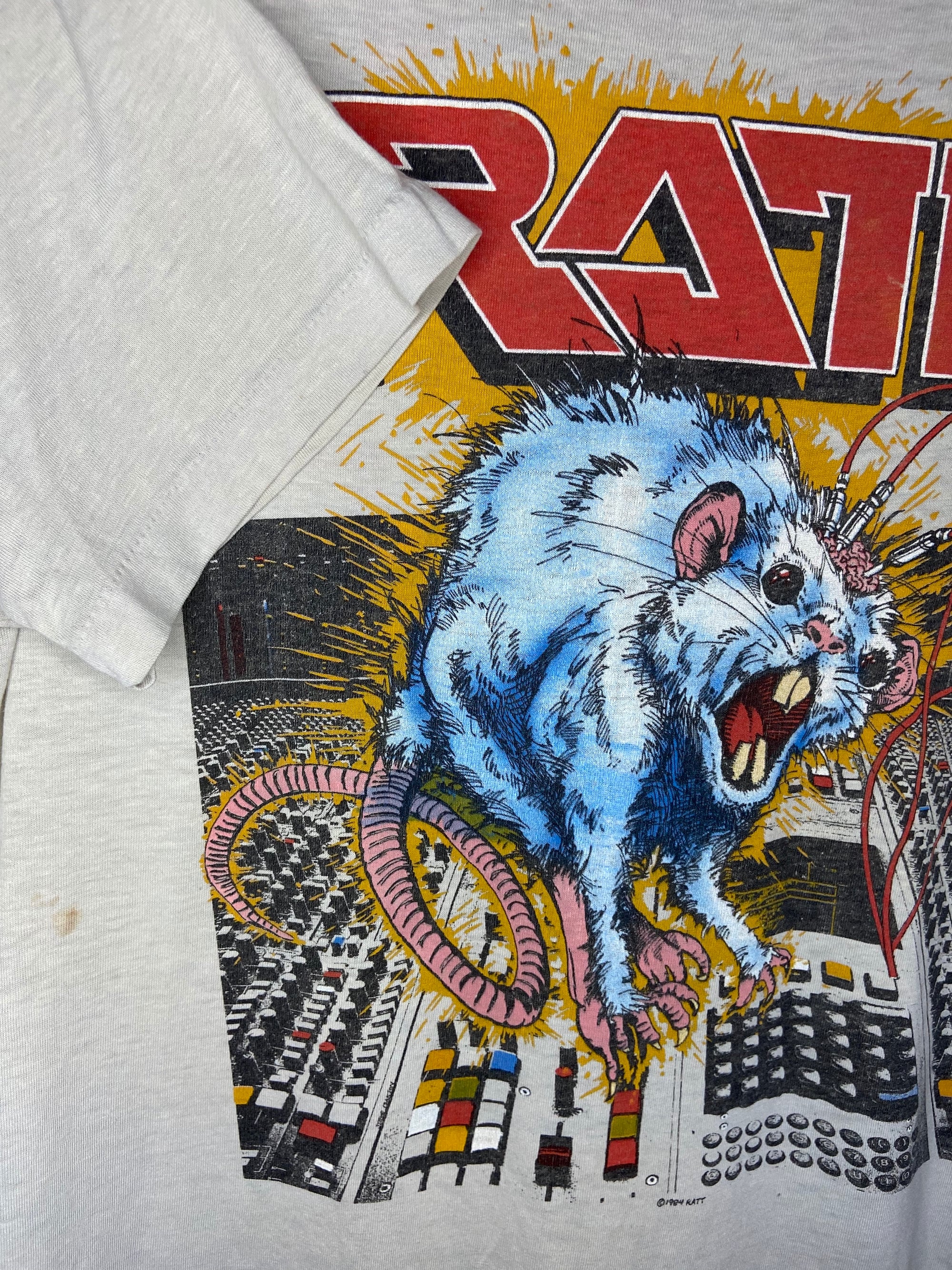 ヴィンテージ 1984 RATT バンド ラット 'N' ロール ツアー