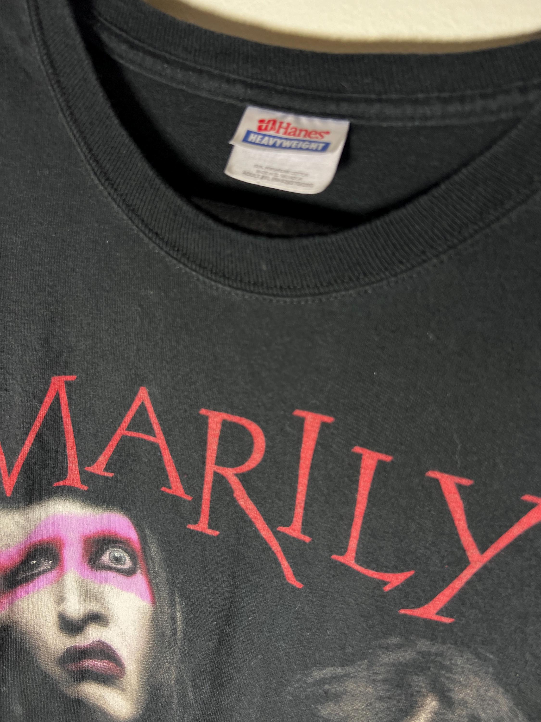 Vintage 2008 Marilyn Manson Graphic T-shirt - Etsy