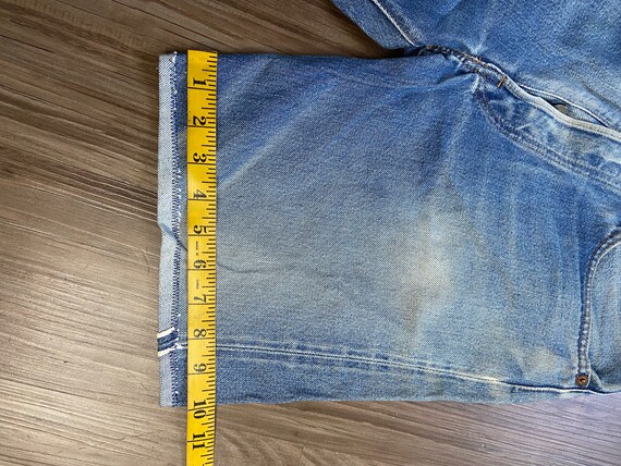 Vintage Levi's 501 Redlines Cut Off Cuffed Denim … - image 10