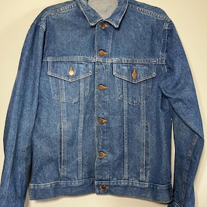 Vintage 1980&#39;s-1990&#39;s 4 Pocket Workwear Denim Jean Jacket