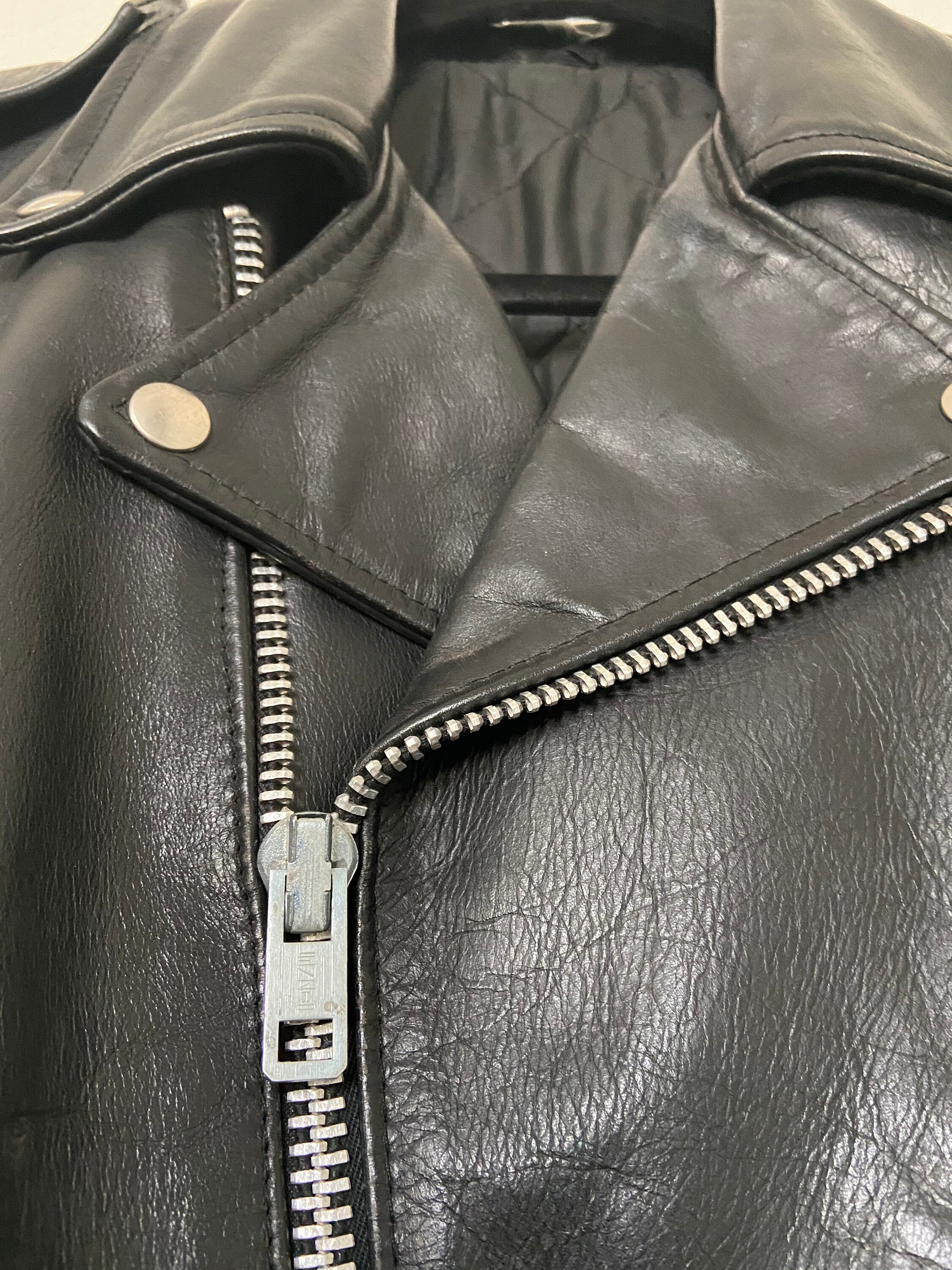 Vintage Classic Biker Leather Jacket - Etsy Vintage Classic Biker Leather Jacket - Etsy