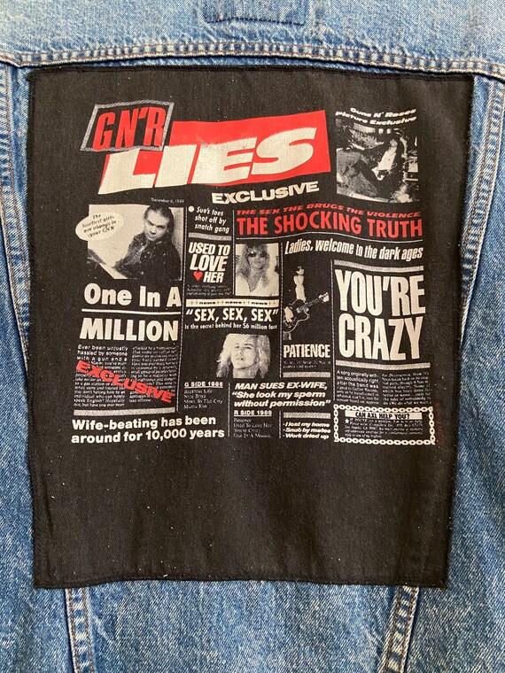 Vintage 4 Pocket Levi's Custom Guns N' Roses GNR … - image 2