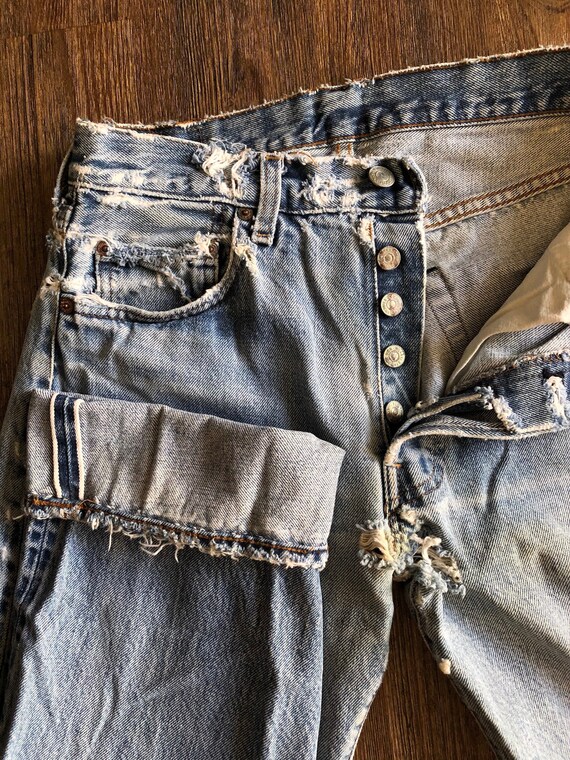 Vintage 501 Redline Levi's Distressed Boyfriend/Mo