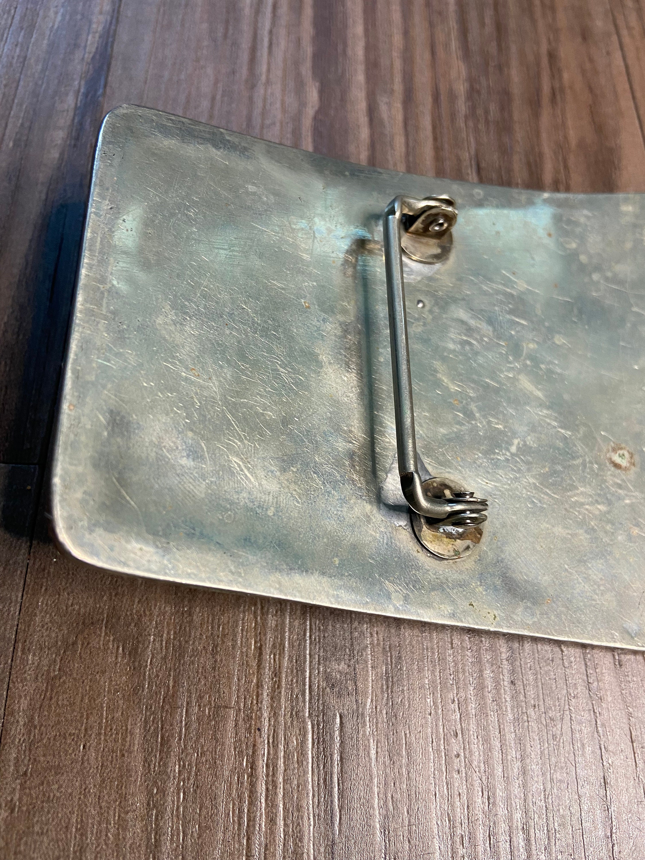 Vintage Gambler Diamond Royal Flush Belt Buckle With Turquoise Etsy