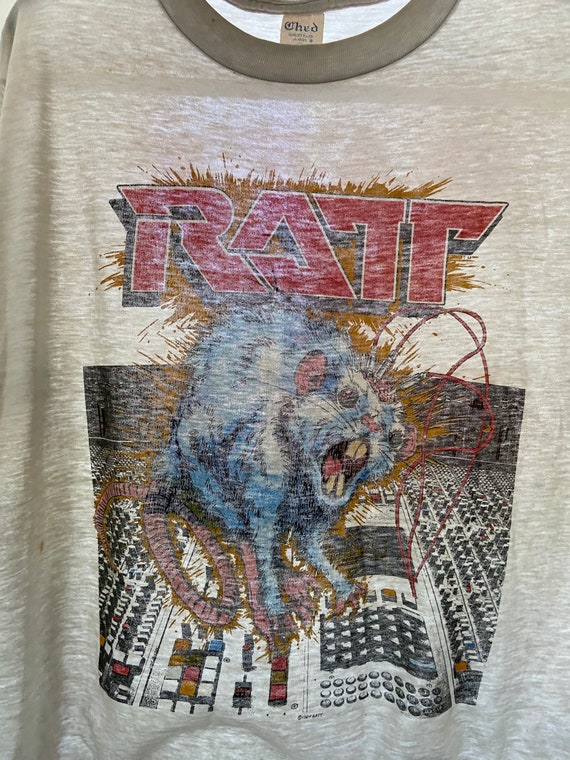 Vintage 1984 RATT Band Ratt 'N' Roll Tour Graphic… - image 8