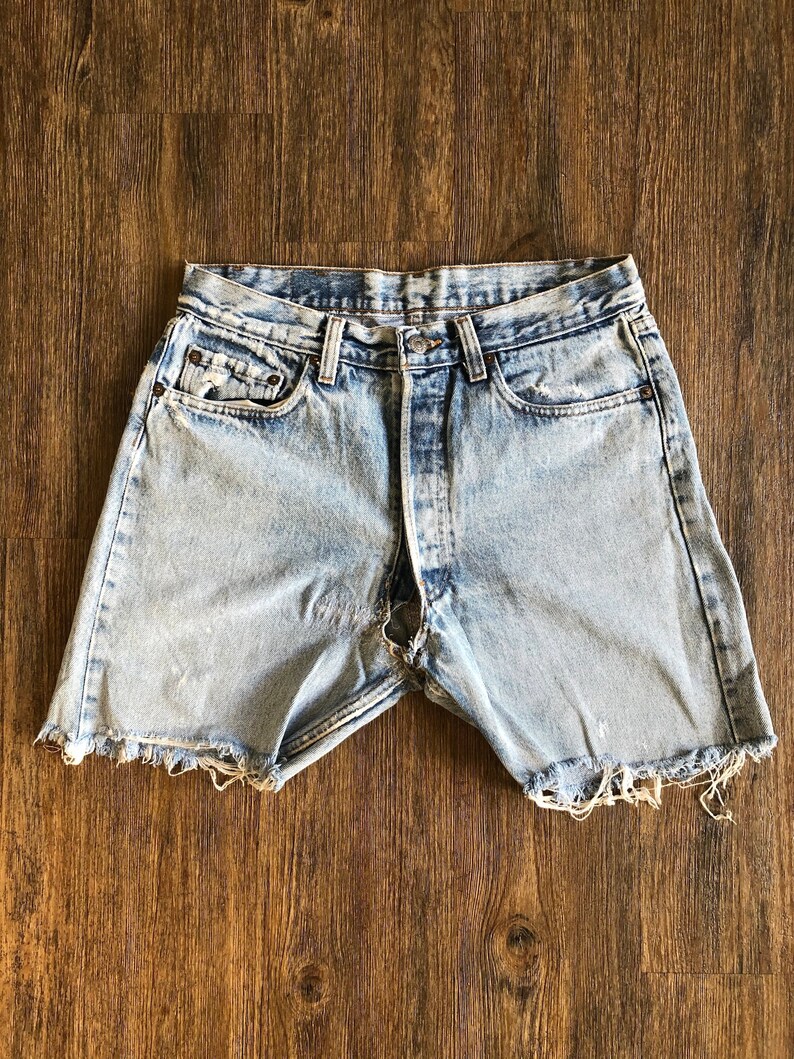 Vintage 501 Levi's Distressed Crotch Cutoff Jean Shorts | Etsy