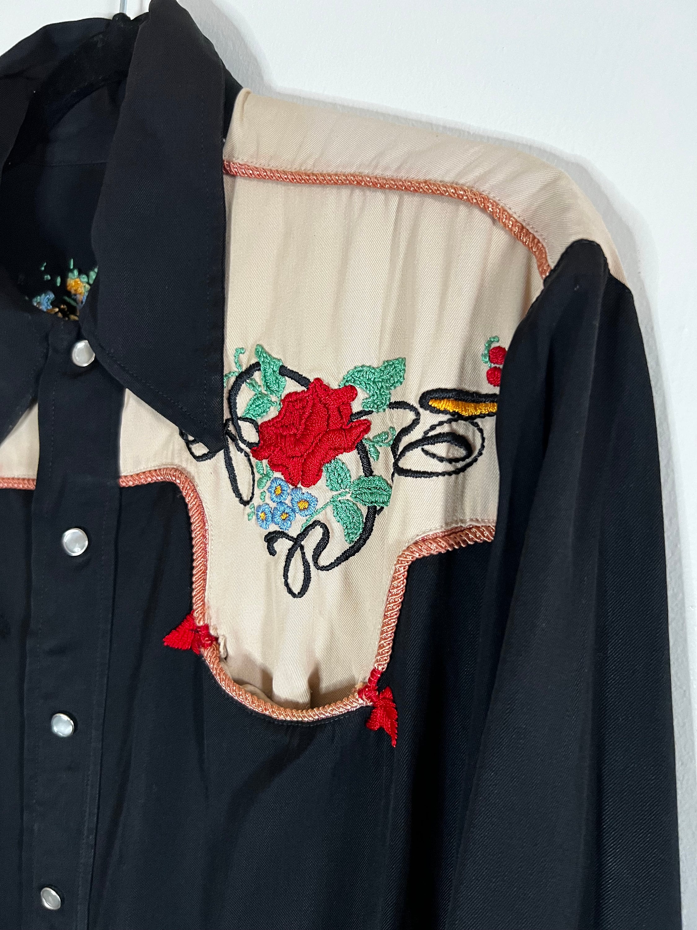 Vintage One O One 101 Western Black Pearl Snap Button up Shirt - Etsy