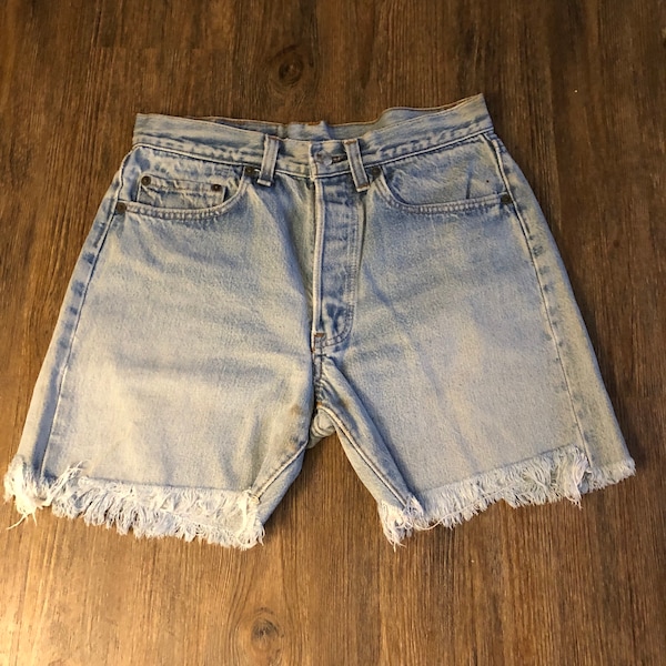 Vintage High Waisted 501 LEVI Button Up Jean Cutoff Shorts