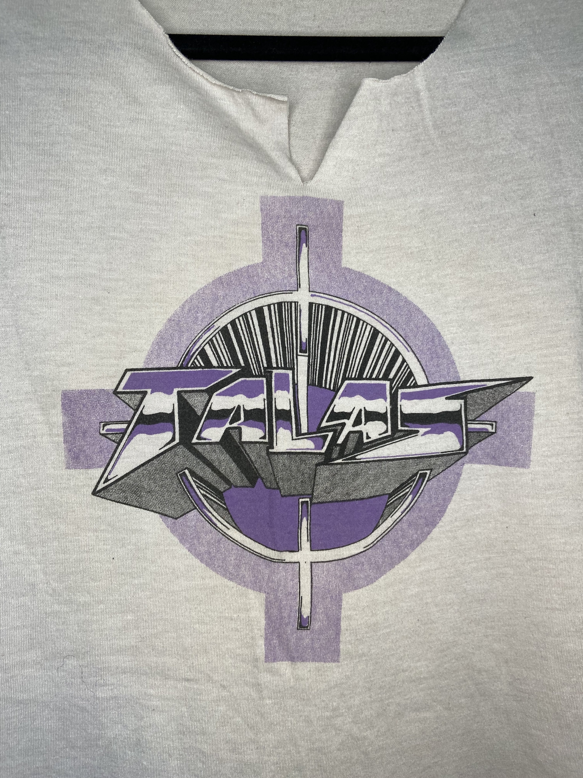 Rare Vintage 1980's Talas Band Logo Cut off Sleeveless Tshirt Etsy