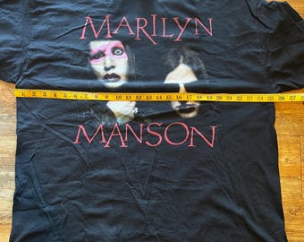 Vintage 2008 Marilyn Manson Graphic T-shirt - Etsy Israel