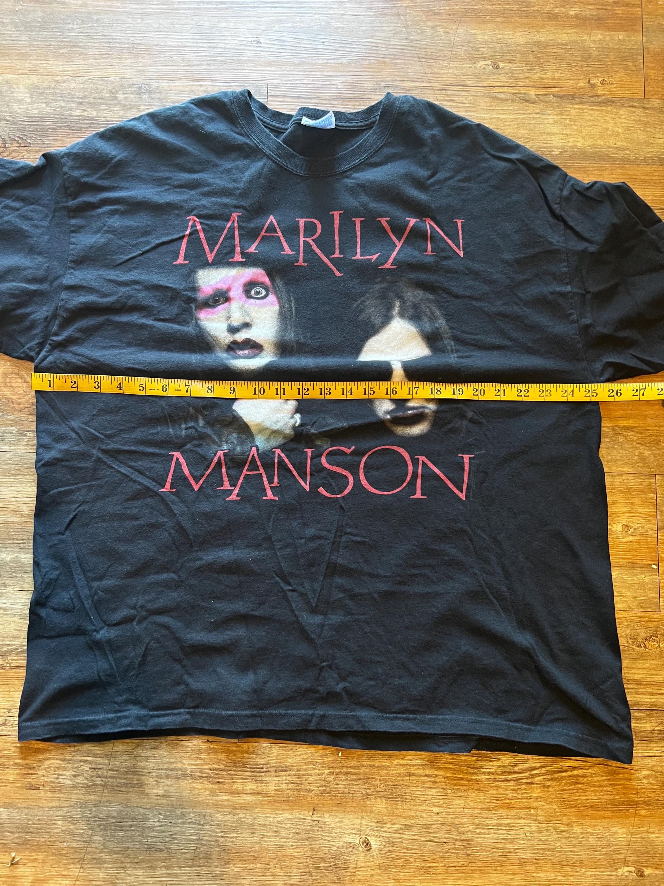 Vintage 2008 Marilyn Manson Graphic T-shirt - Etsy