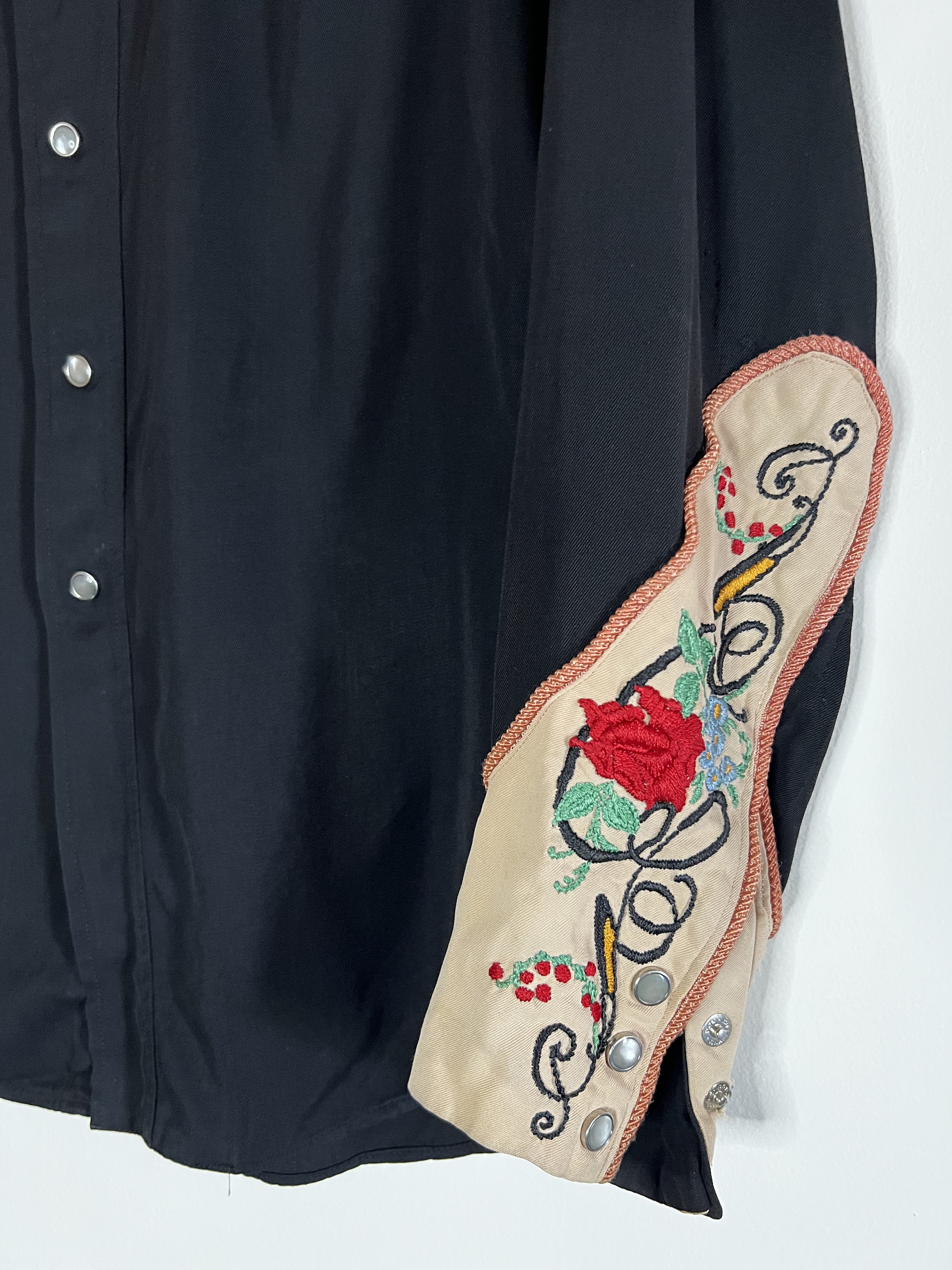 Vintage One O One 101 Western Black Pearl Snap Button up Shirt - Etsy