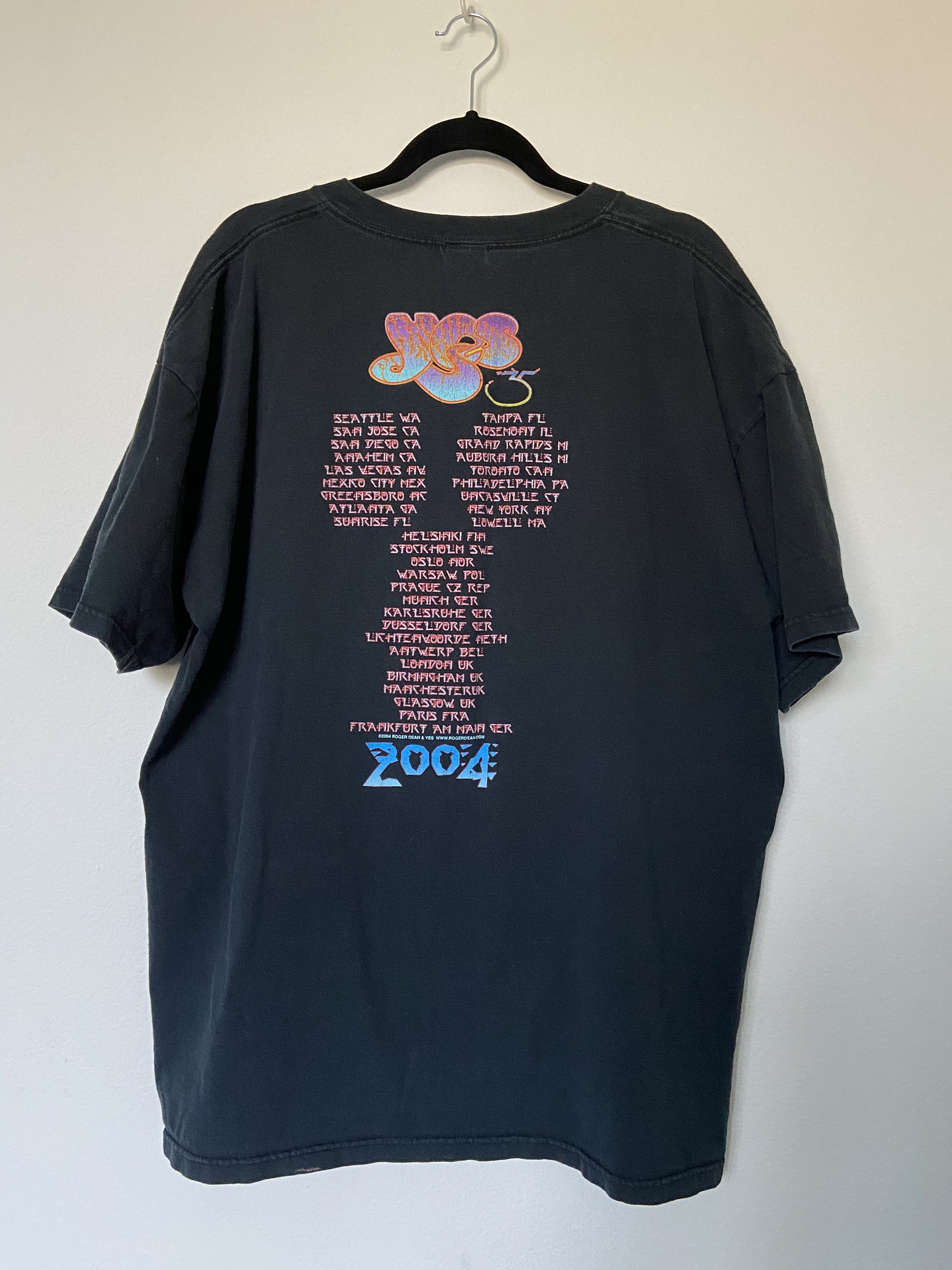 ヴィンテージ 2004 YES バンド コンサート ツアー T シャツ