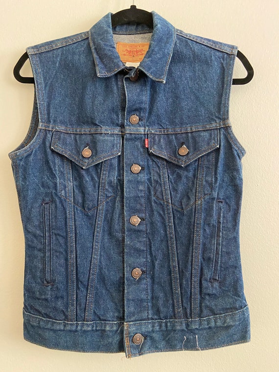 Vintage 4 Pocket Levi's Dead Stock Denim Jean Vest